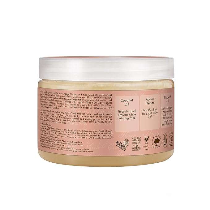 SHEA MOISTURE Coconut & Hibiscus Curling Gel Souffle, 12 Ounce x-pression