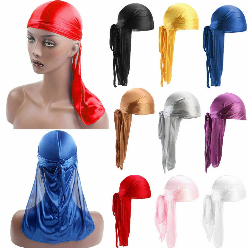 Velvet Durag Shine Hat Cap Men Women Premium Designer Doo Rag Wave UK x-pression