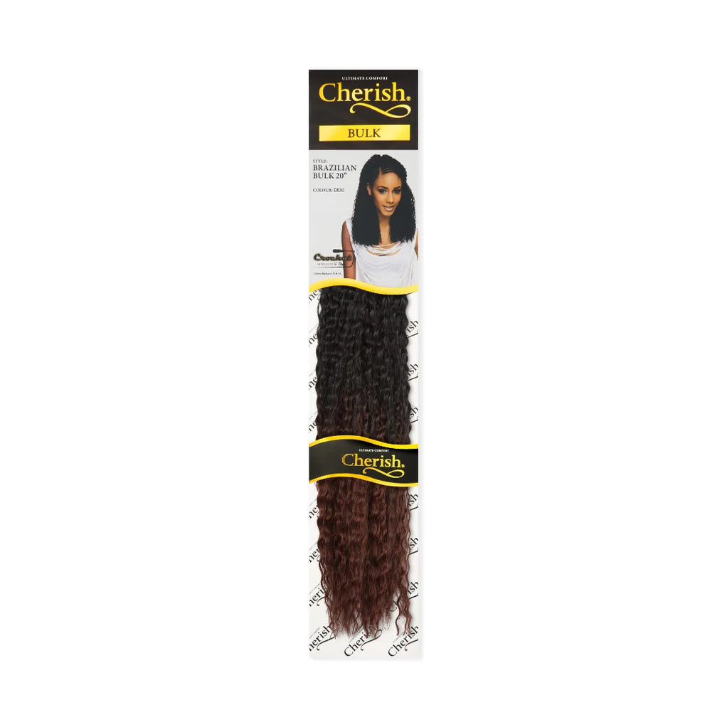 Cherish Brazilian Bulk 20" Synthetic Crochet Braid Curly Hair Extensions x-pression
