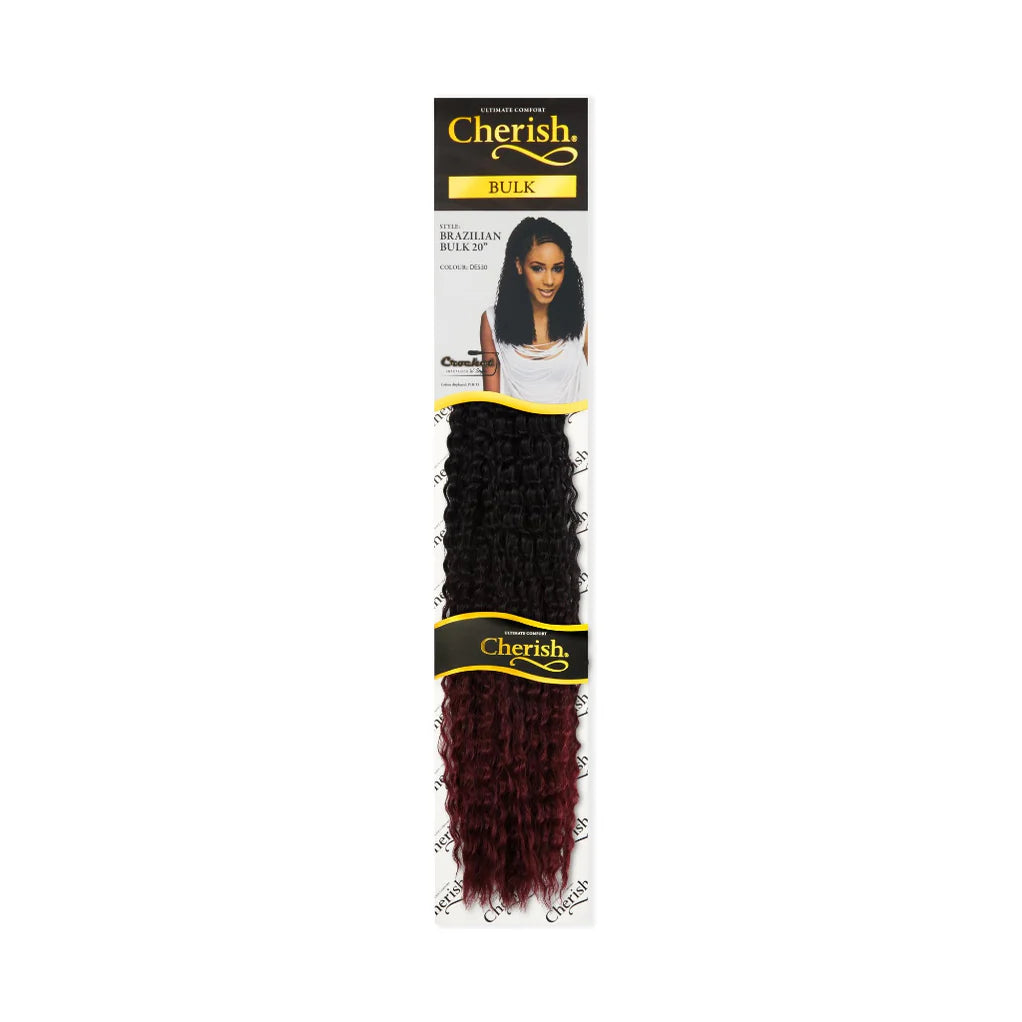 Cherish Brazilian Bulk 20" Synthetic Crochet Braid Curly Hair Extensions x-pression
