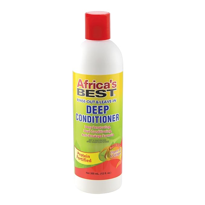 Africa's Best Rinse Out and Leave in Deep Conditioner, 12 Ounce