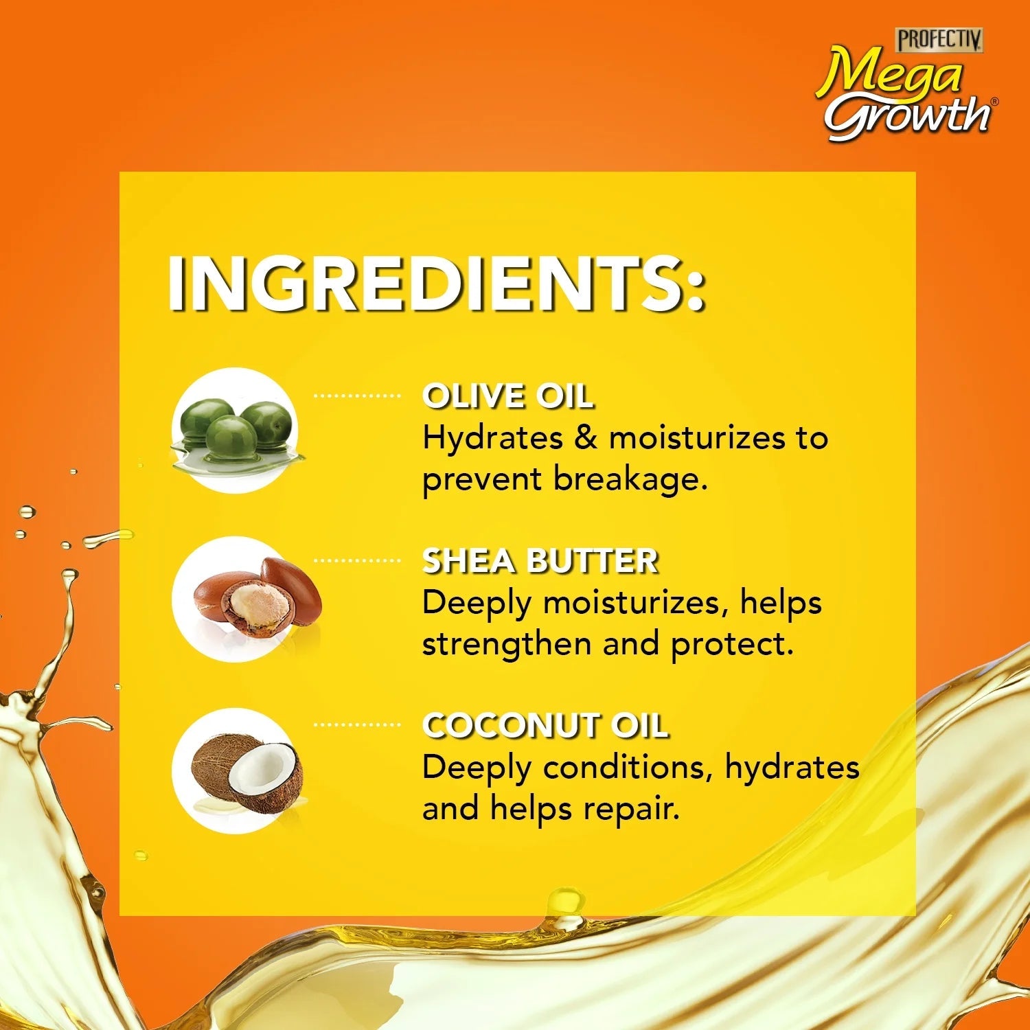 Profectiv Mega Growth Deep Strengthening Growth Conditioner, 15 Ounce, 443ml x-pression