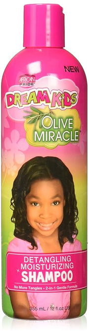 African Pride Dream Kids Olive Miracle Detangling Shampoo, 12 Ounce, 355 mL
