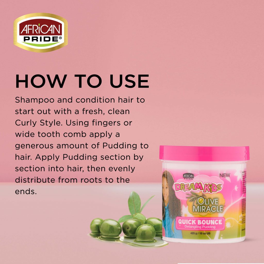 African Pride Dream Kids Quick Bounce Detangling Pudding, 15oz