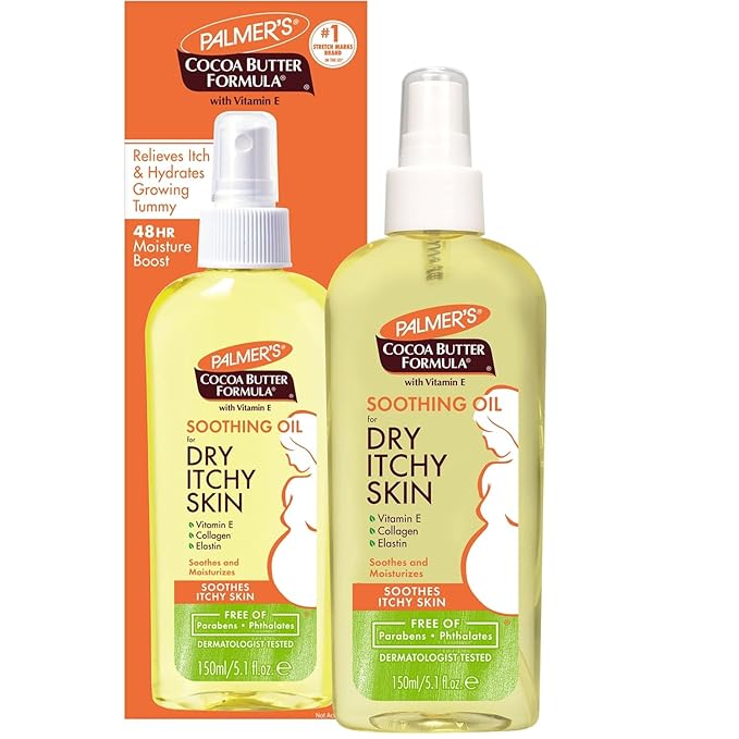 Palmer's Cocoa Butter Soothing Oil Spray For Dry Itchy Skin Relief, Preganancy Safe - 150ml x-pression