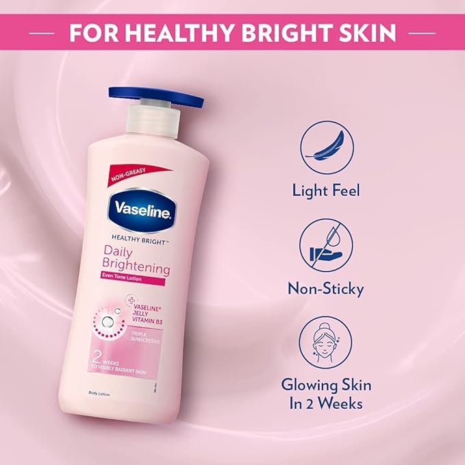 Vaseline Body Healthy Bright Daily Brightening Even tone Lotion, 600ml x-pression
