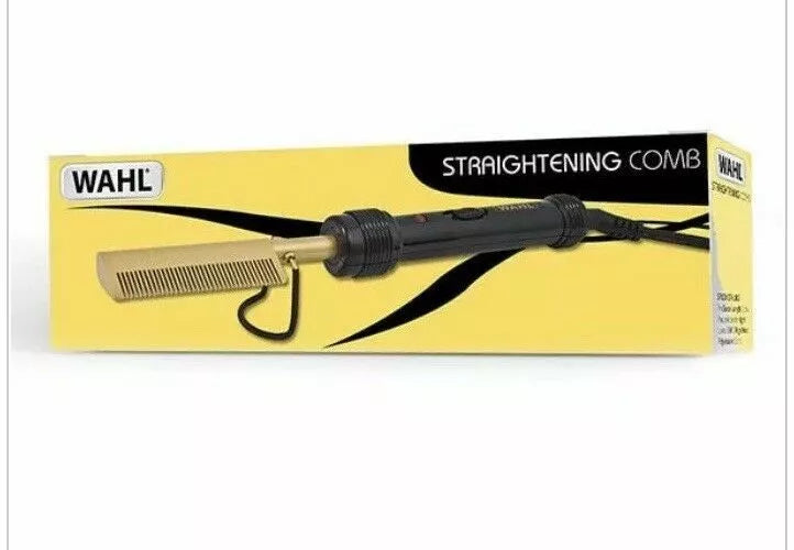 Wahl Afro Mains Electric Straightening Comb Gold x-pression