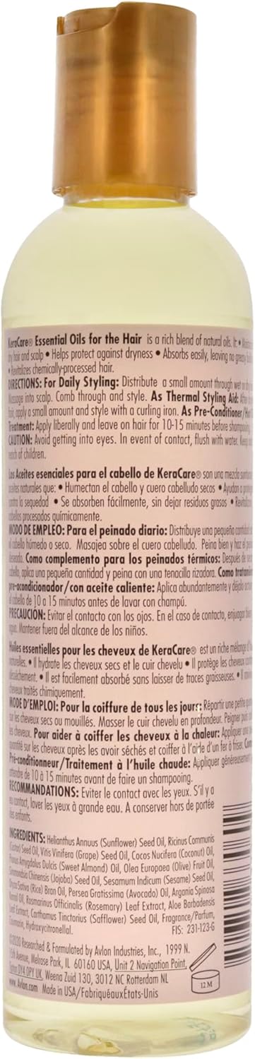 Keracare Avlon Essential Oils for Unisex Oil, 4 Ounce | 8 Ounce