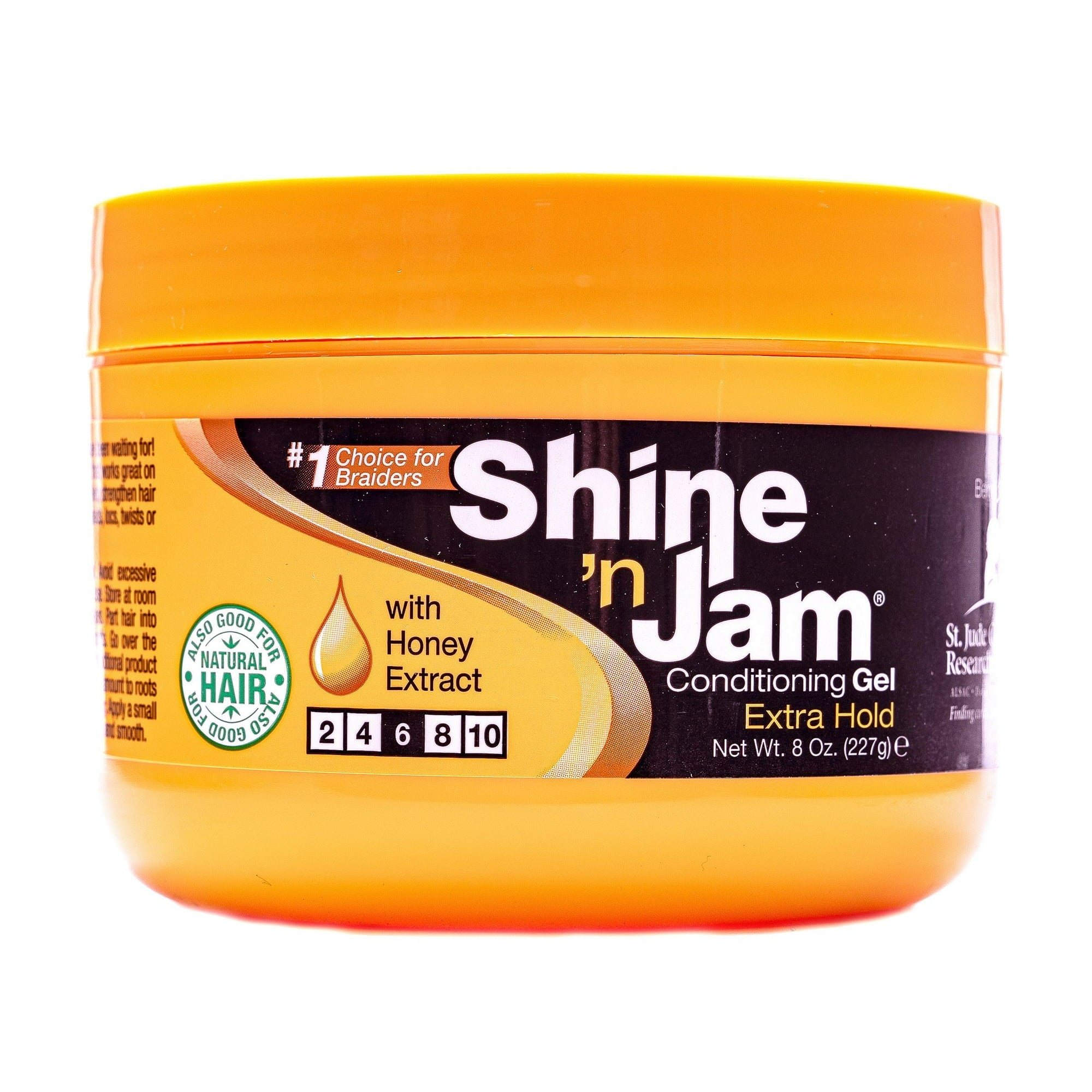 Shine 'n Jam® Extra Hold Conditioning Styling & Braiding Gel, 8 oz. Moisturizing, Unisex x-pression