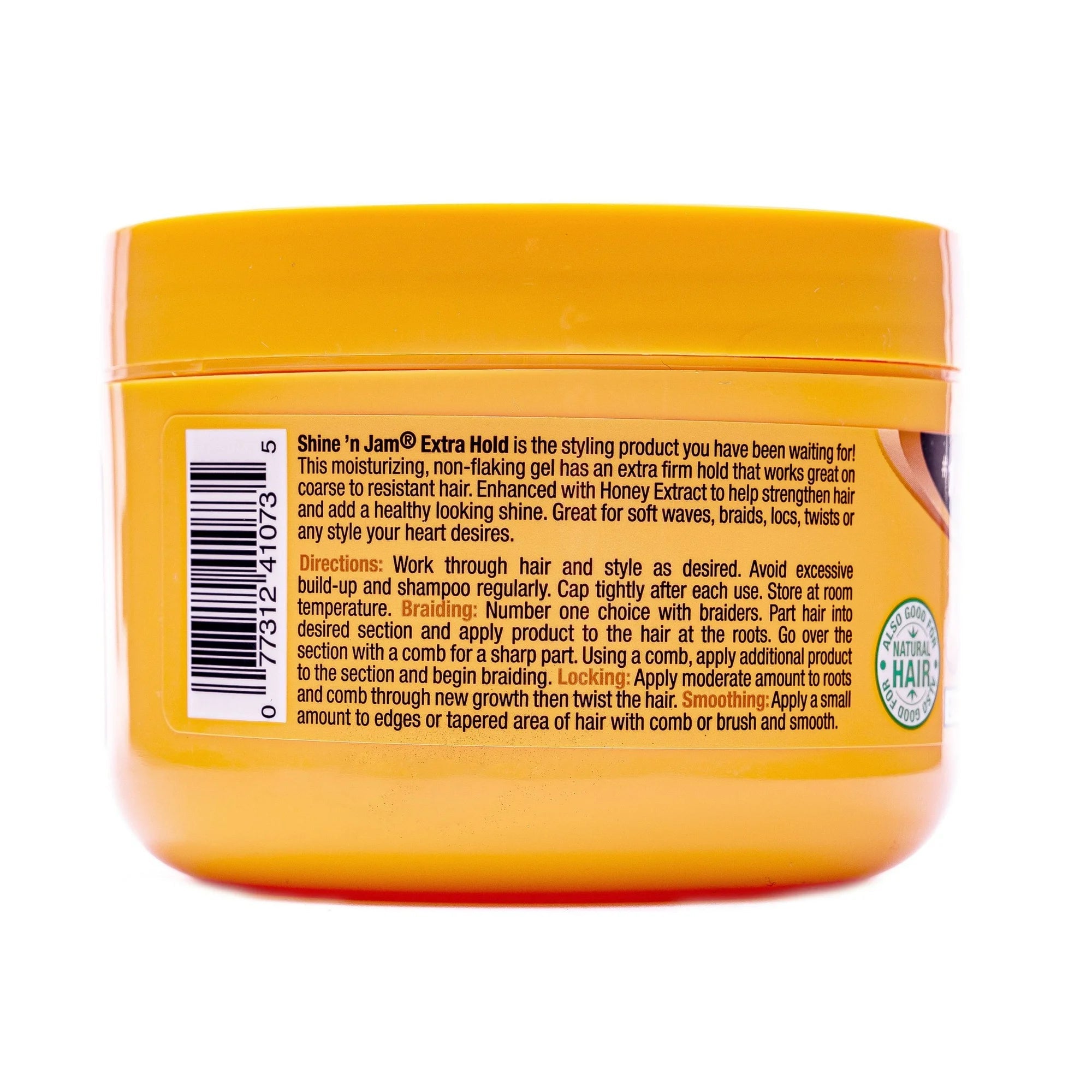 Shine 'n Jam® Extra Hold Conditioning Styling & Braiding Gel, 8 oz. Moisturizing, Unisex x-pression
