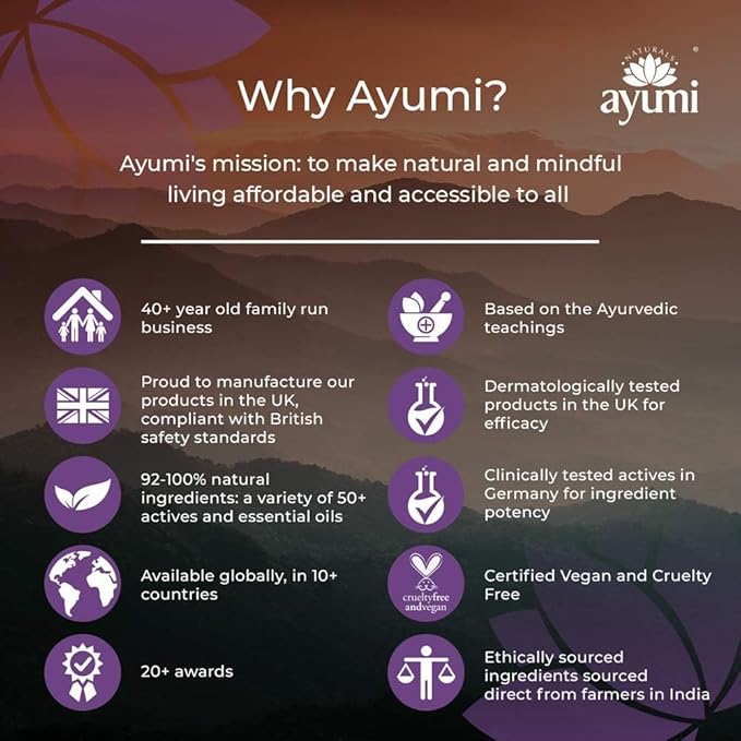 Ayumi Neem & Tea Tree Body Lotion, Maintains a Level of Hydration & Softeness For Oil-Prone Skin, With Witch Hazel and a Hint of Nettle to Firm & Tone, 200 mL