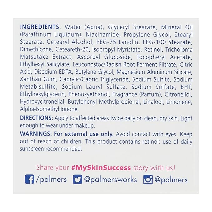 Palmer's Skin Success Anti-Dark Spot Fade Cream with Vitamin E and Niacinamide, Helps Reduce Dark Spots and Age Spots, Suitable for All Skin Types 2.7 Ounce x-pression