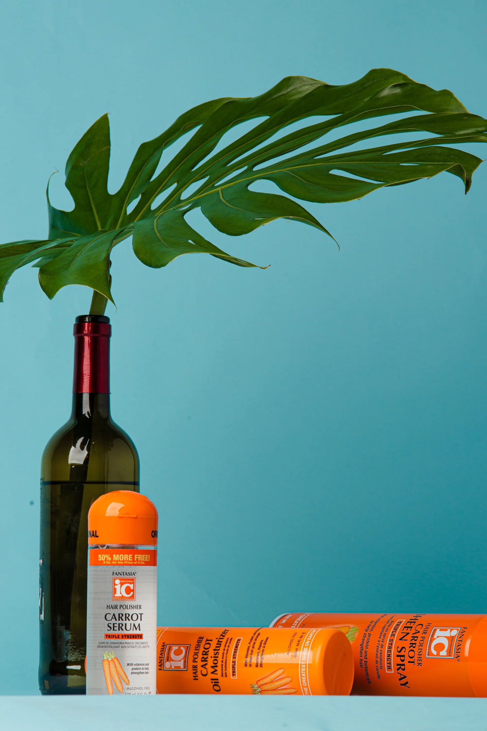 IC Fantasia Hair Polisher Carrot Growth Serum Triple Strength, 6 oz x-pression