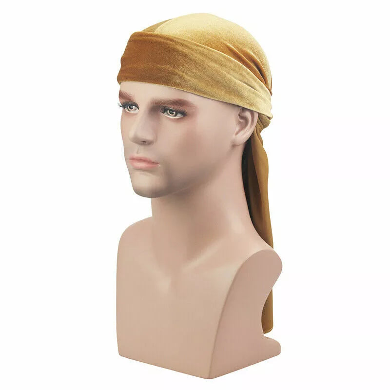 Velvet Durag Shine Hat Cap Men Women Premium Designer Doo Rag Wave UK x-pression