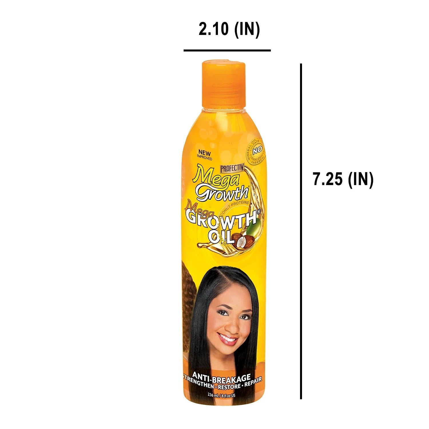 Profectiv Mega Growth Antibreakage Strengthening Mega Growth Oil 8 fl. oz, All Hair Types x-pression