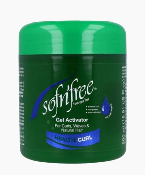 Sofn'free Gel Activator For Curls, Waves & Natural hair, 500ml (16.9 Fl Oz) x-pression