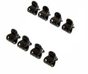 8 Mini Hair Clip Claw Clamps 1CM Plastic Small Plastic Black Hair Claw Clips UK