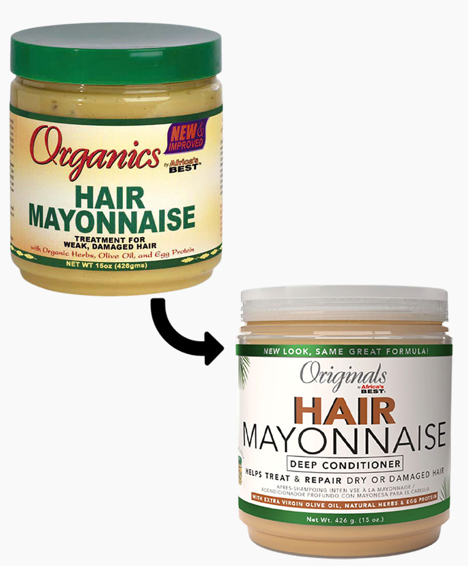 Originals by Africa's Best Hair Mayonnaise Deep Conditioner for Dry, Damaged Hair, 15 oz
