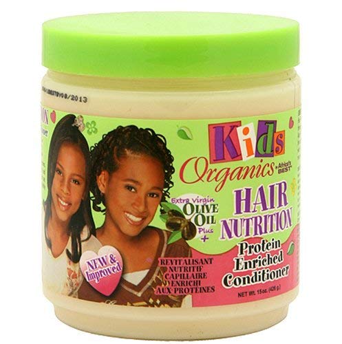 Originals by Africa's Best Kids Hair Nutrition Protein Enriched Conditioner, Natural Botanical Blend of Herbal Extracts, Vitamins and Proteins Moisturize Hair, 15oz Jar