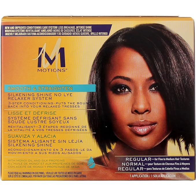 Motions Smooth and Straighten Silkening Shine No-Lye Relaxer System Kit x-pression