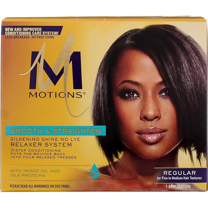 Motions Smooth and Straighten Silkening Shine No-Lye Relaxer System Kit x-pression