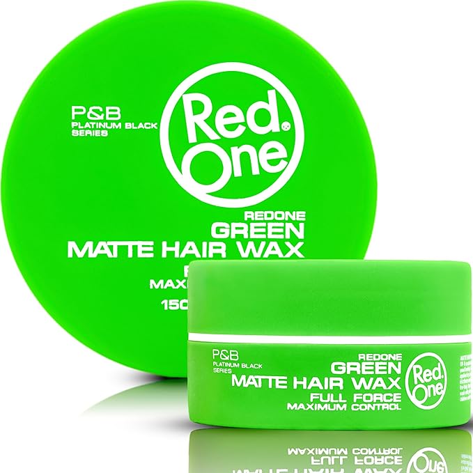 RedOne Green Matte Styling Wax 150ml | Matte Look | No Shine l Wax | Ultra Hold | Hair Wax for Men and Women | Coconut Fragrance | Maximum Control x-pression
