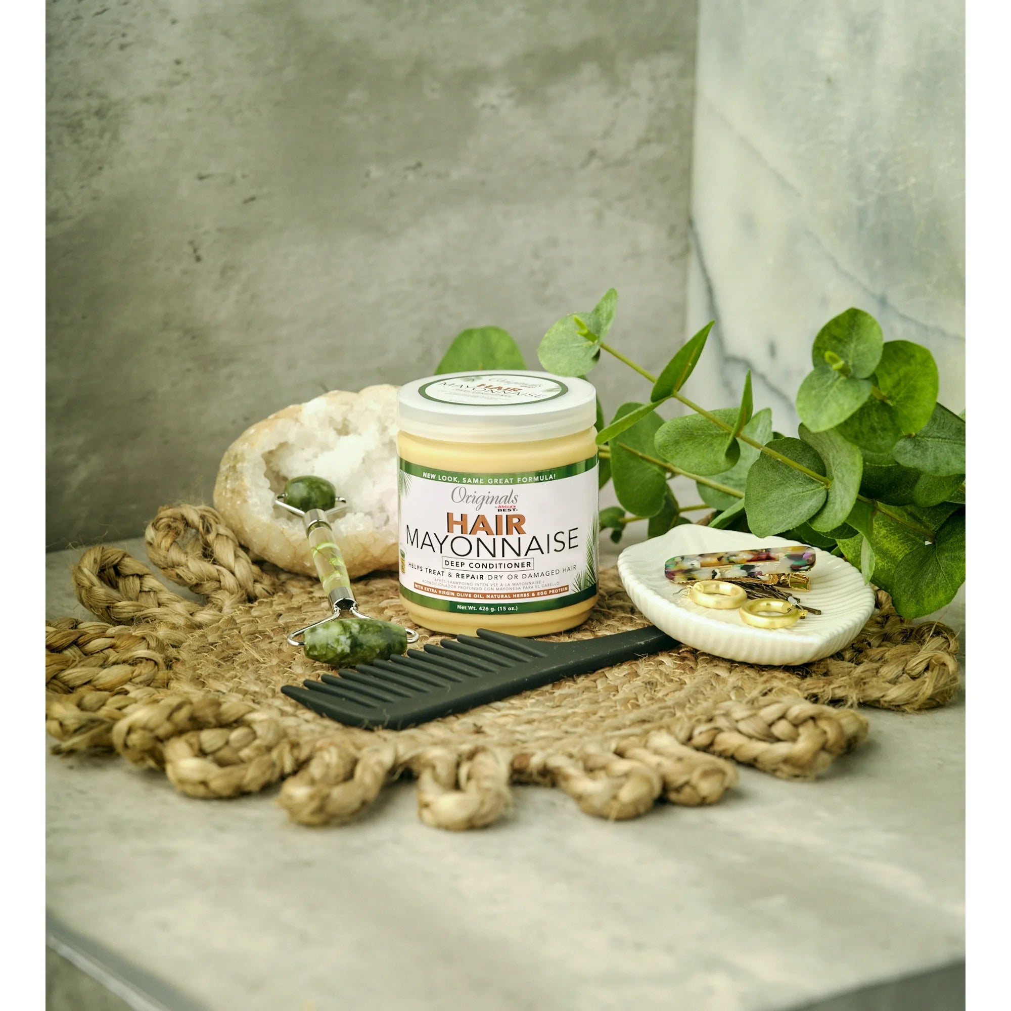 Originals by Africa's Best Hair Mayonnaise Deep Conditioner for Dry, Damaged Hair, 15 oz