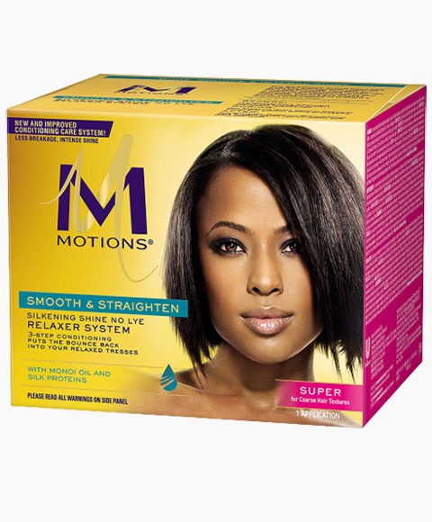 Motions Smooth and Straighten Silkening Shine No-Lye Relaxer System Kit x-pression