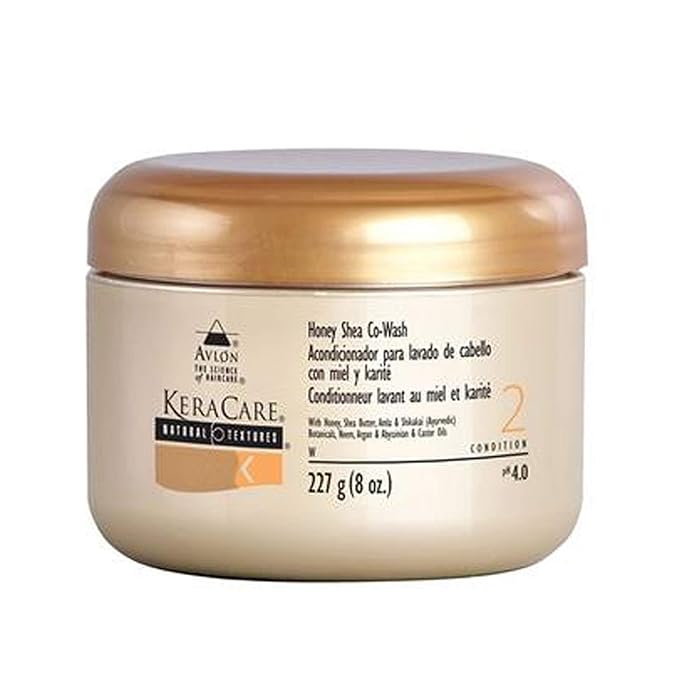 Avlon KeraCare Natural Textures Honey Shea Co-Wash, Condition 2, 227g/8 oz.