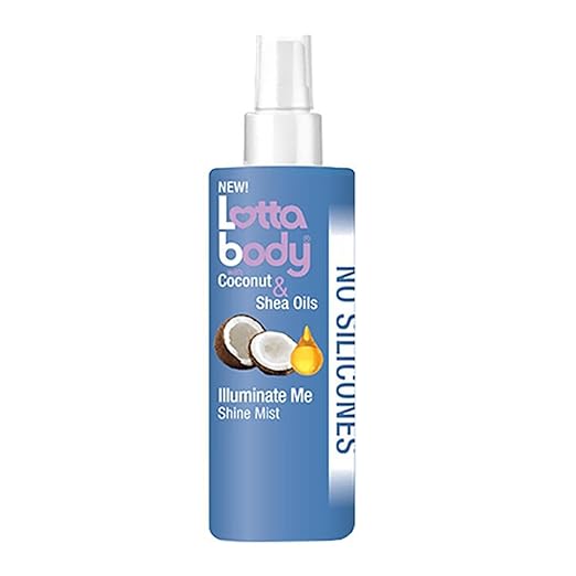 Lotta Body Coconut & Shea Oils Illuminate Me Shine Mist , 4oz x-pression
