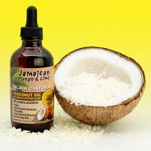 Jamaican Mango Black Castor Oil, Coconut, 4 Ounce | 8 Ounce x-pression