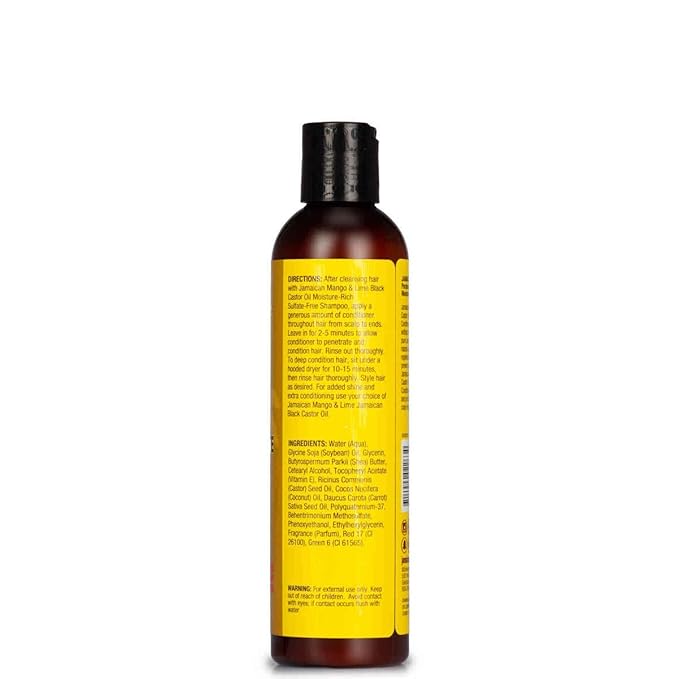 Jamaican Mango & Lime Black Castor Oil Conditioner No Paraben 8oz by Jamican Mango x-pression