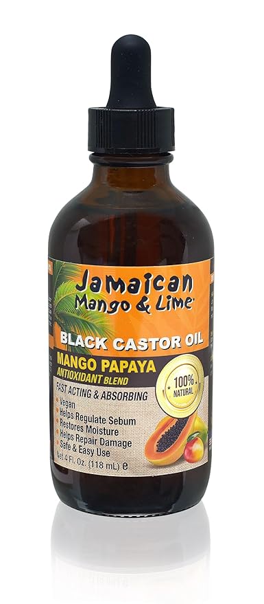 Jamaican Mango And Lime Black Castor Oil Mango And Papaya, 4 Ounce x-pression