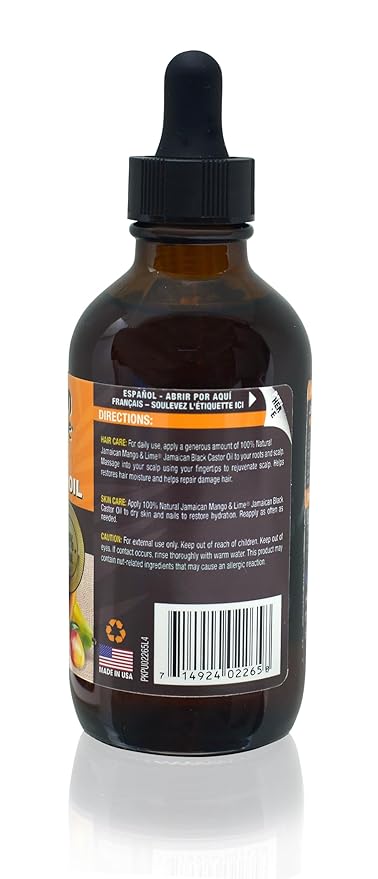Jamaican Mango And Lime Black Castor Oil Mango And Papaya, 4 Ounce x-pression