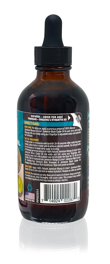 Jamaican Mango & Lime Black Castor Oil Amla , 4oz x-pression