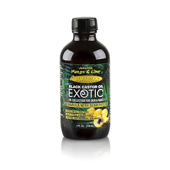 Jamaican Mango and Lime Black Castor Oil, Marula with Seaberry, 4 Ounce x-pression