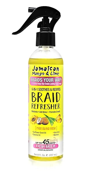 Jamaican Mango & Lime 6-N-1 Soothes& Revives BRAID REFRESHER, 8 Ounce x-pression