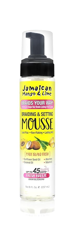 Jamaican Mango And Lime Braiding & Setting Shine Molding Mousse, 8 Ounce x-pression
