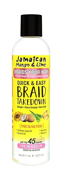 Jamaican Mango & Lime QUICK & EASY BRAID TAKEDOWN, 8 Ounce x-pression