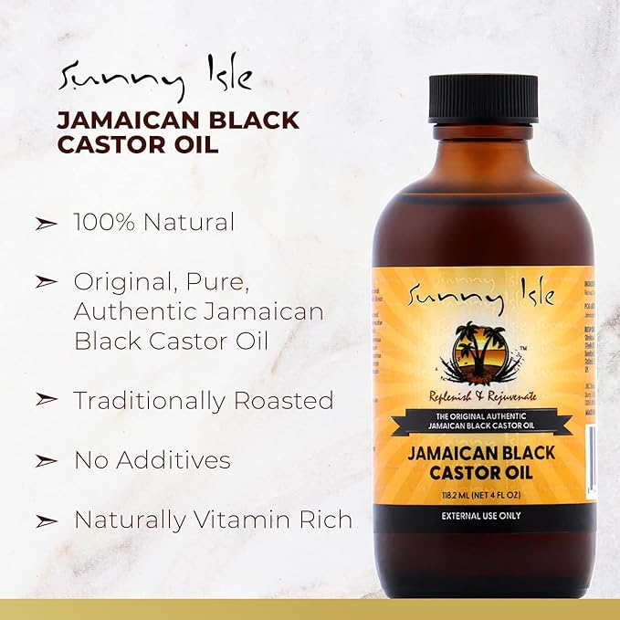 Sunny Isle 100% Natural Jamaican Black Castor Oil x-pression