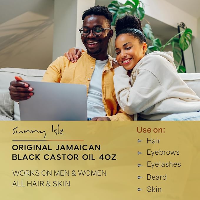 Sunny Isle 100% Natural Jamaican Black Castor Oil x-pression