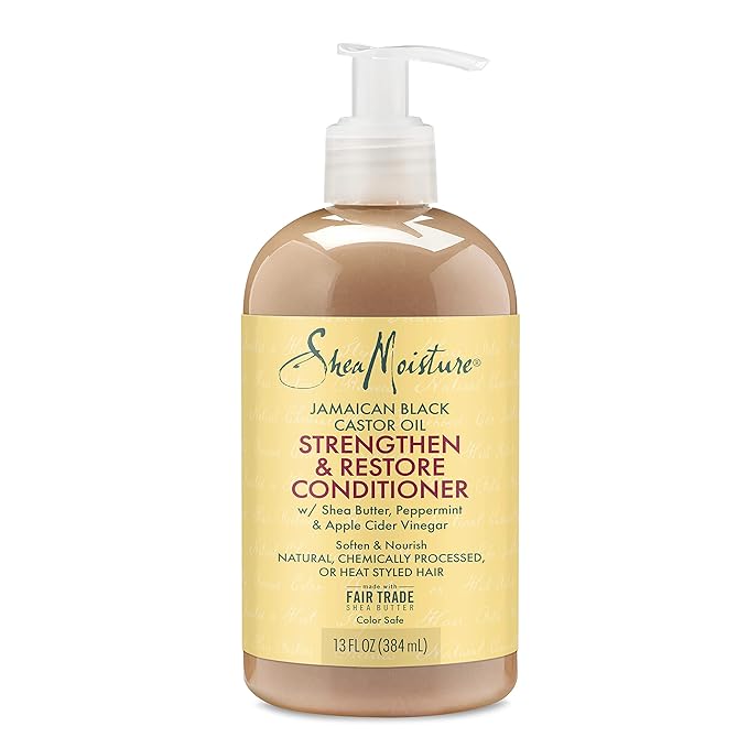 Shea Moisture Jamaican Black Castor Oil Grow & Restore Rinse Out Conditioner, 12 Ounce,384 ml x-pression
