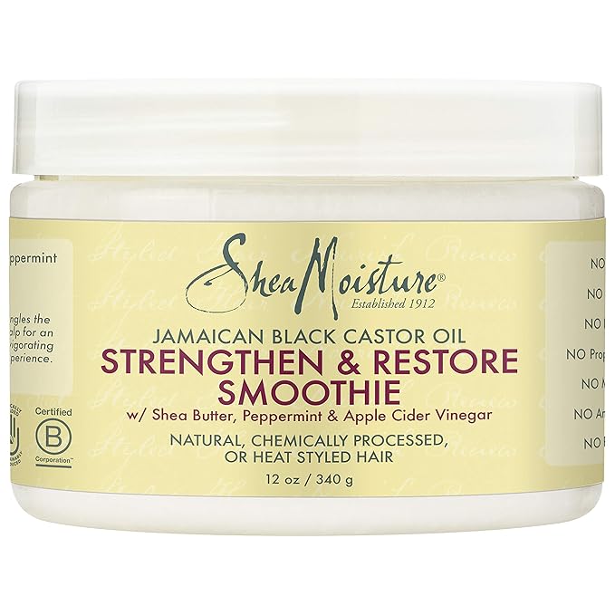 Shea Moisture Jamaican Black Castor Oil Strengthen And Restore Smoothie, 12 Ounce x-pression