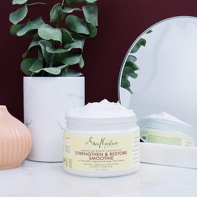 Shea Moisture Jamaican Black Castor Oil Strengthen And Restore Smoothie, 12 Ounce x-pression