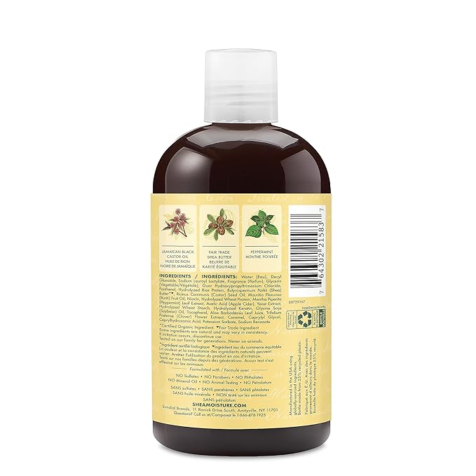 SHEA MOISTURE Jamaican Black Castor Oil Strengthen & Restore for Damaged Hair Shampoo shampoo for Damaged Hair 13 oz x-pression
