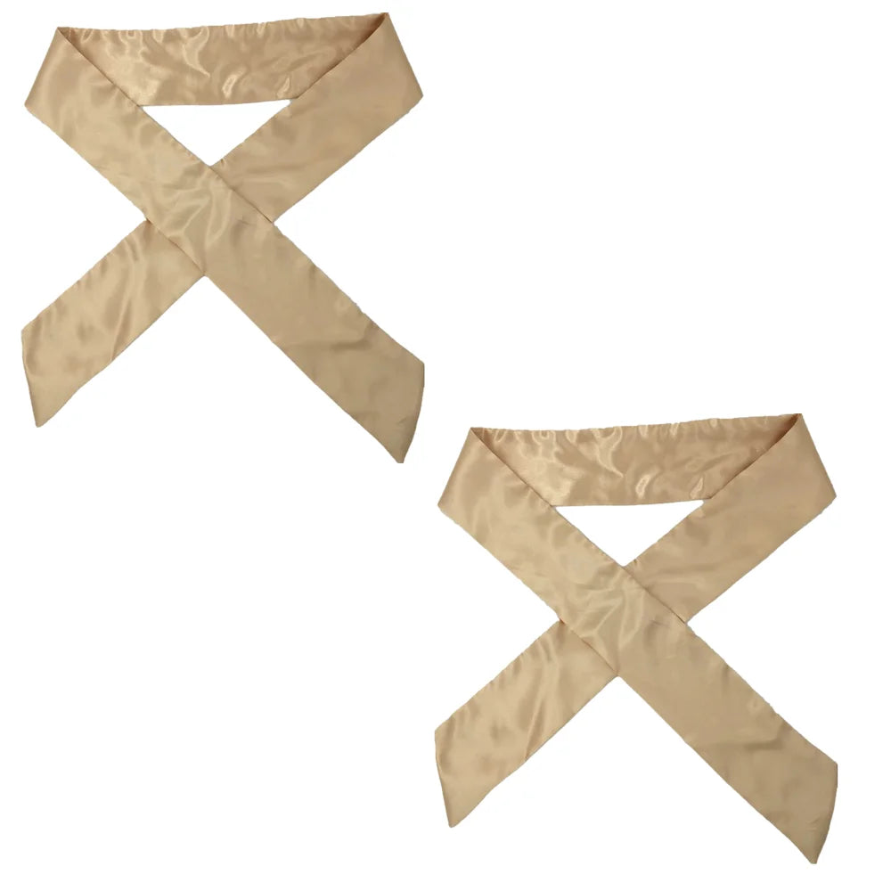 Satin Edge Scarf Women's Fashion Headbands Soft Satin Edge Laying Scarf for Lace x-pression