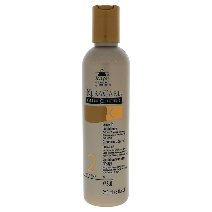 Keracare Avlon Natural Textures Leave In Conditioner for Unisex, 8 Ounce