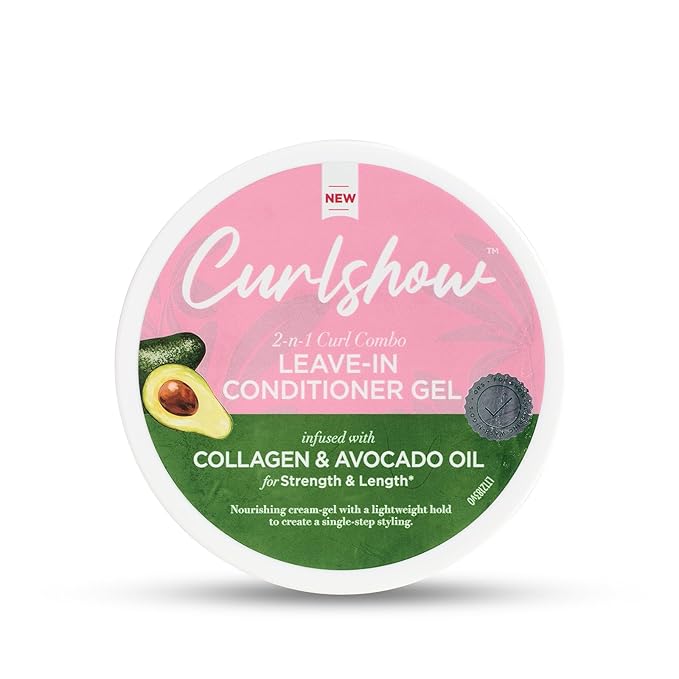 ORS Olive Oil Curlshow Leave-In Conditioner Gel Infused with Collagen & Avocado Oil for Strength & Length (16.0 oz) x-pression