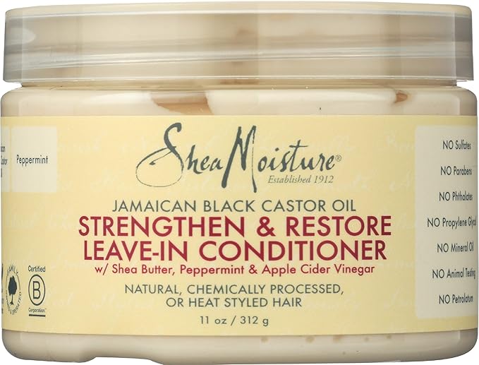 SHEA MOISTURE Jamaican Black Castor Oil Strengthen Grow & Restore Leave In Conditioner x-pression