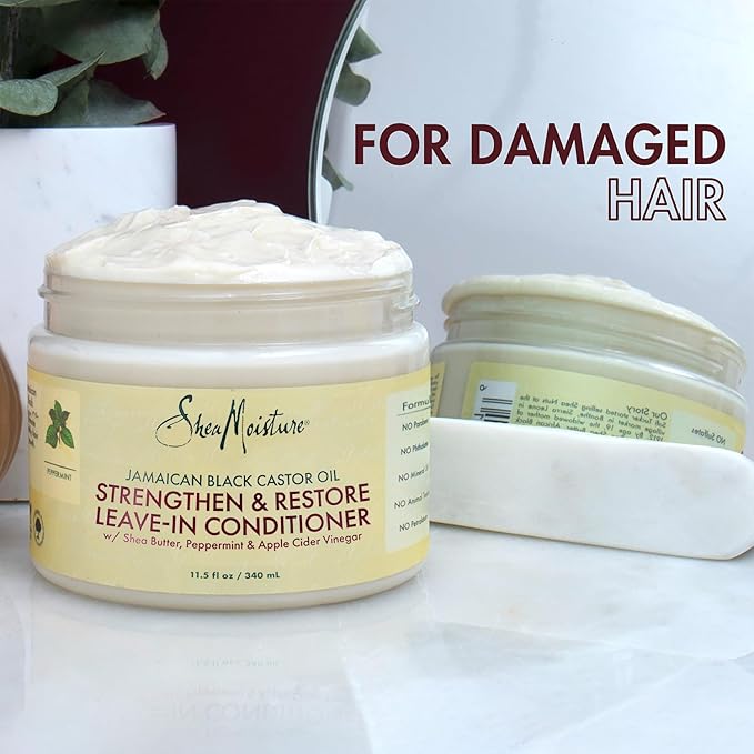 SHEA MOISTURE Jamaican Black Castor Oil Strengthen Grow & Restore Leave In Conditioner x-pression